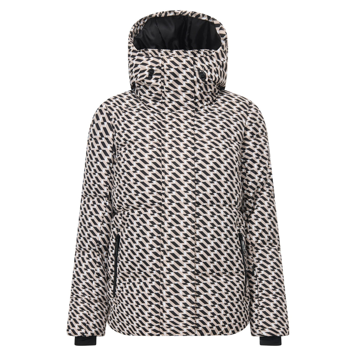 White Pepper - Front - Dare 2B Womens-Ladies Allure Geometric Ski Jacket