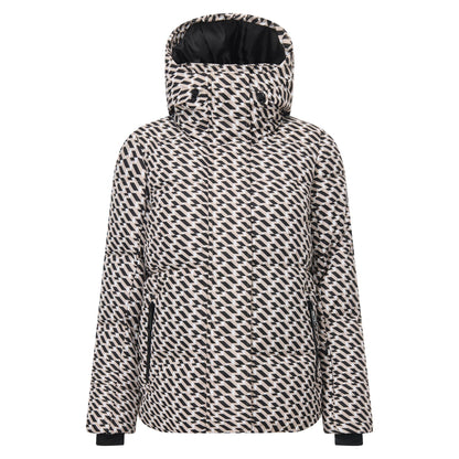 White Pepper - Front - Dare 2B Womens-Ladies Allure Geometric Ski Jacket