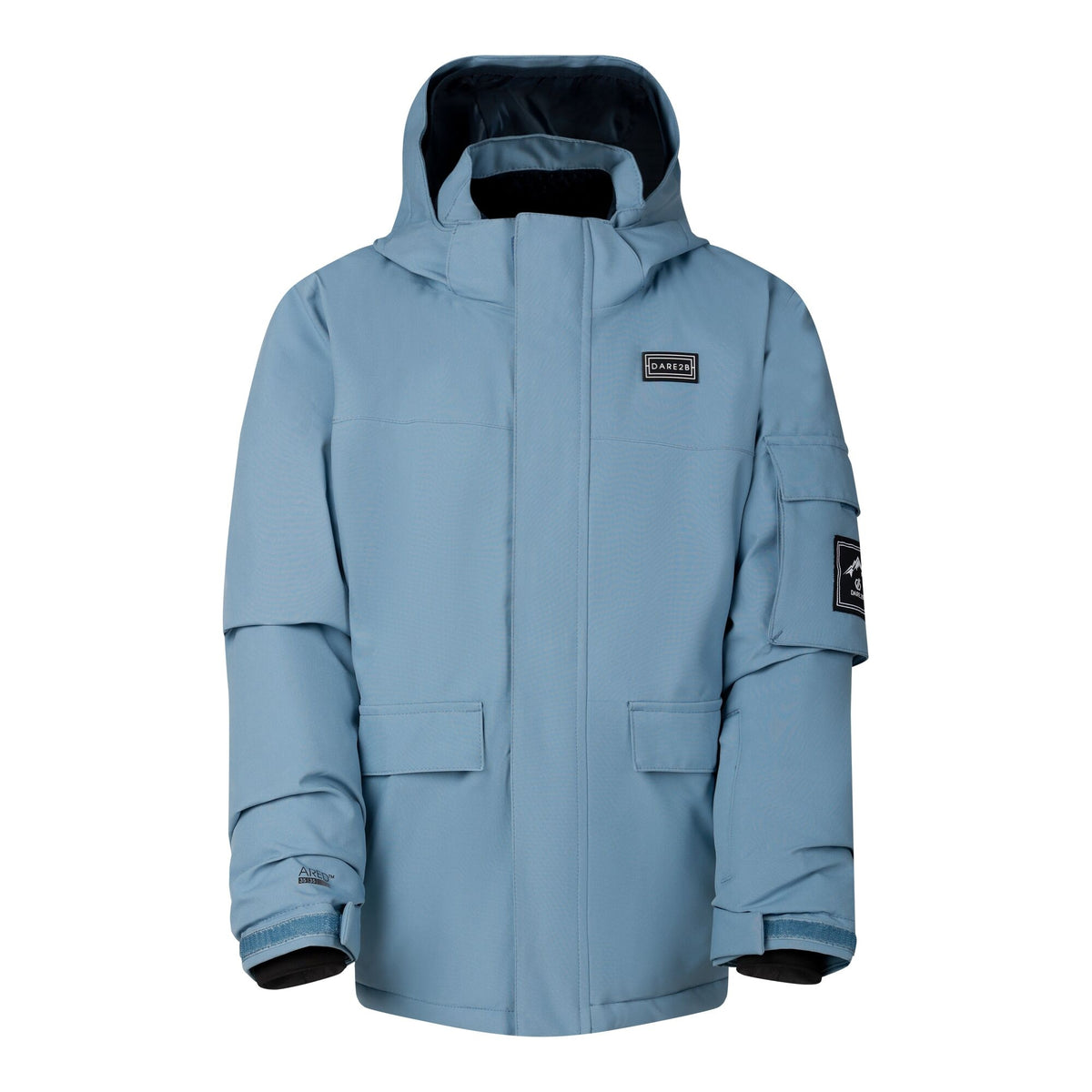 Dusky Blue - Front - Dare 2B Childrens-Kids Shredder II Ski Jacket