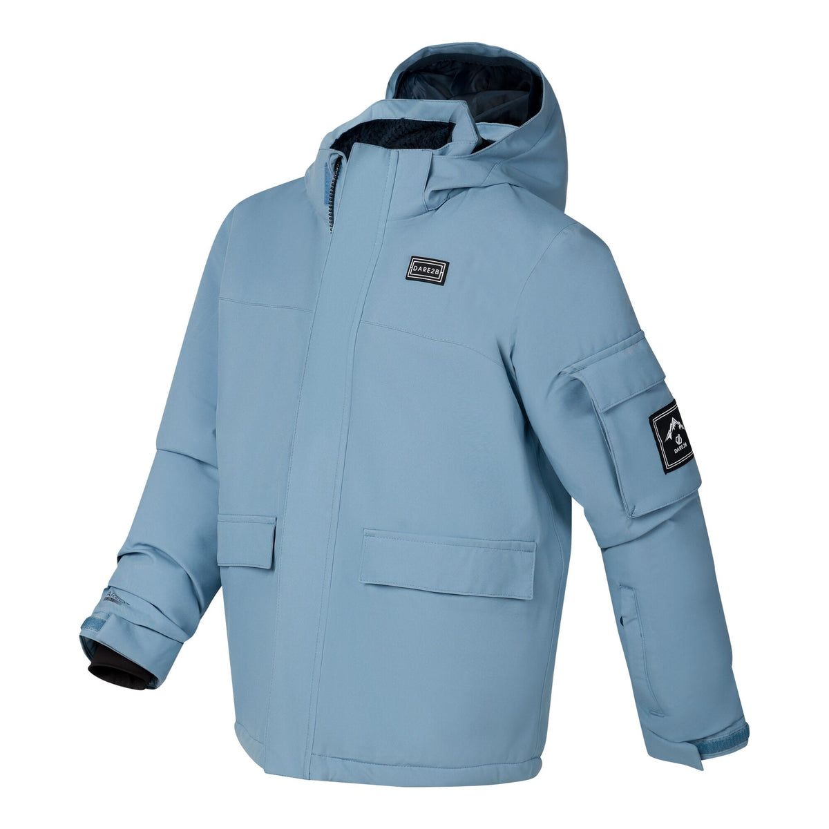 Dusky Blue - Side - Dare 2B Childrens-Kids Shredder II Ski Jacket