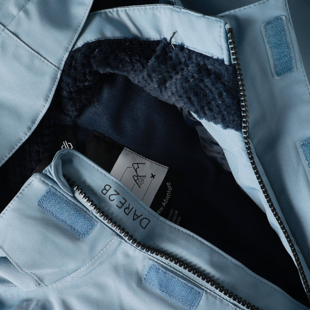 Dusky Blue - Lifestyle - Dare 2B Childrens-Kids Shredder II Ski Jacket
