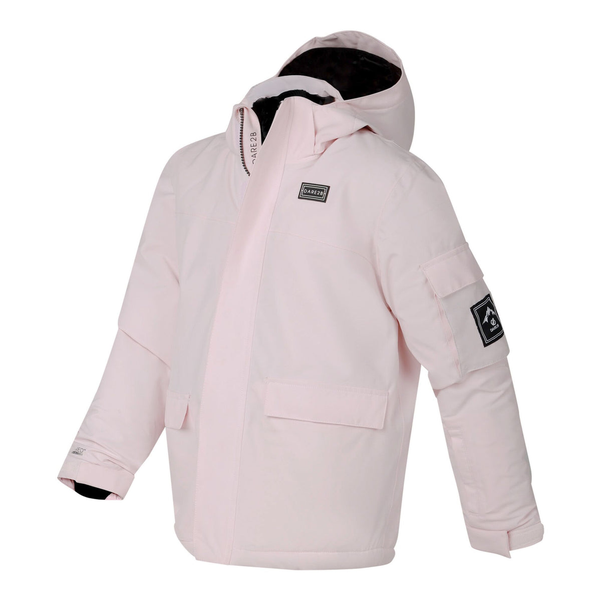 Pink Haze - Side - Dare 2B Childrens-Kids Shredder II Ski Jacket