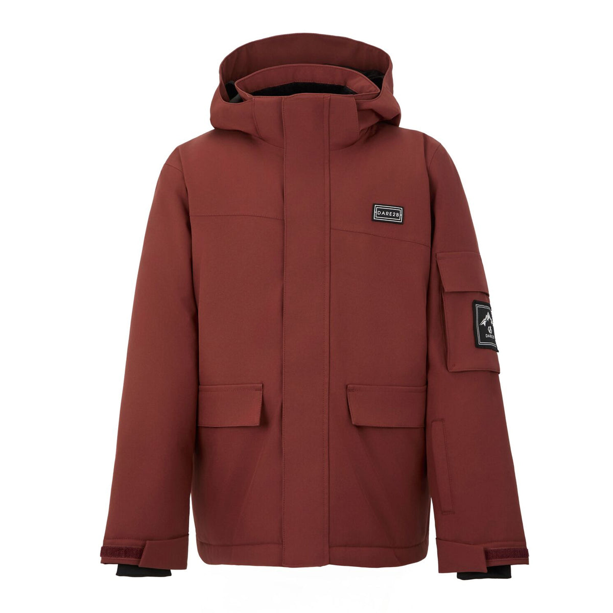 Rustic Red - Front - Dare 2B Childrens-Kids Shredder II Ski Jacket