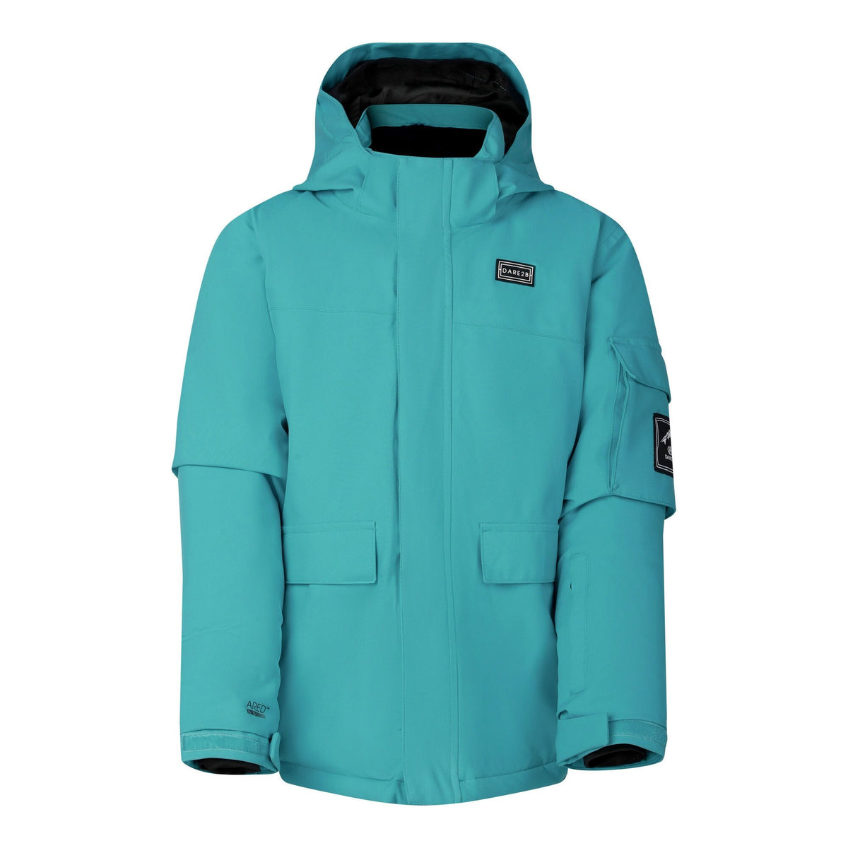 Turquoise - Front - Dare 2B Childrens-Kids Shredder II Ski Jacket
