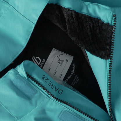 Turquoise - Lifestyle - Dare 2B Childrens-Kids Shredder II Ski Jacket
