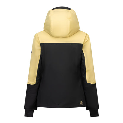 Desert Beige-Black - Back - Dare 2B Womens-Ladies Flurry III Ski Jacket
