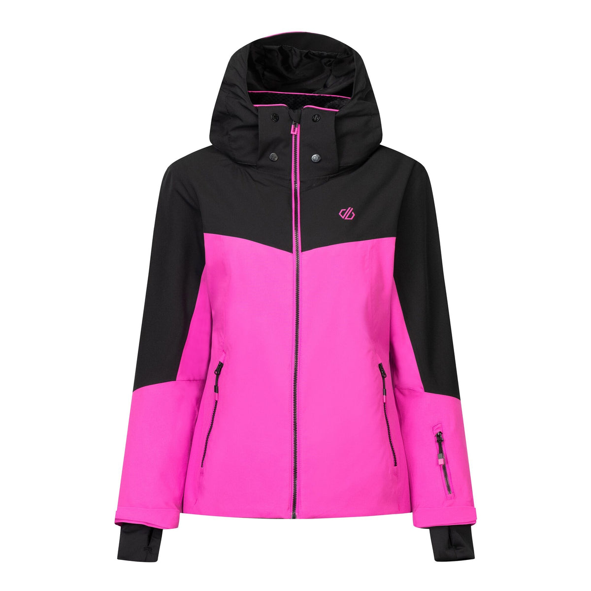 Extreme Pink-Black - Front - Dare 2B Womens-Ladies Flurry III Ski Jacket