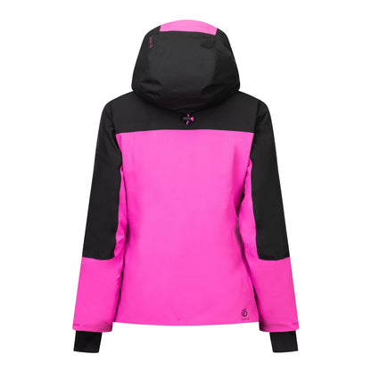 Extreme Pink-Black - Back - Dare 2B Womens-Ladies Flurry III Ski Jacket