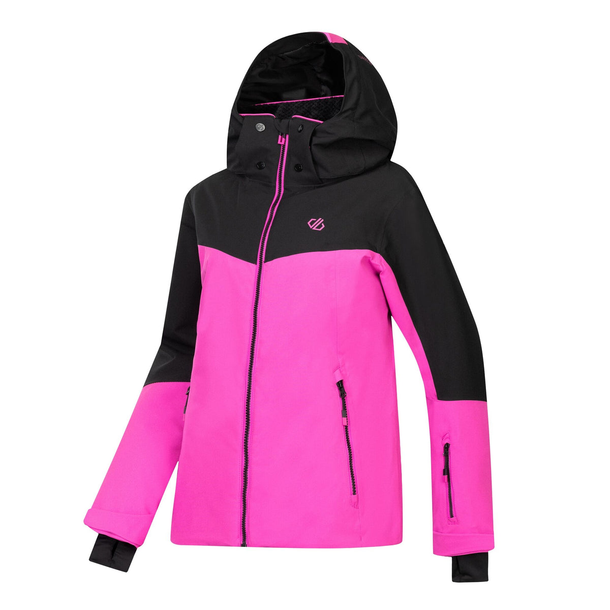 Extreme Pink-Black - Side - Dare 2B Womens-Ladies Flurry III Ski Jacket