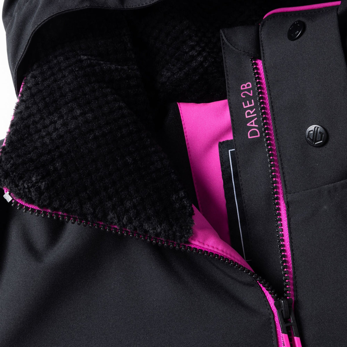 Extreme Pink-Black - Pack Shot - Dare 2B Womens-Ladies Flurry III Ski Jacket