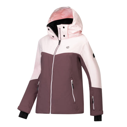 Pink Haze-Huckleberry - Side - Dare 2B Womens-Ladies Flurry III Ski Jacket