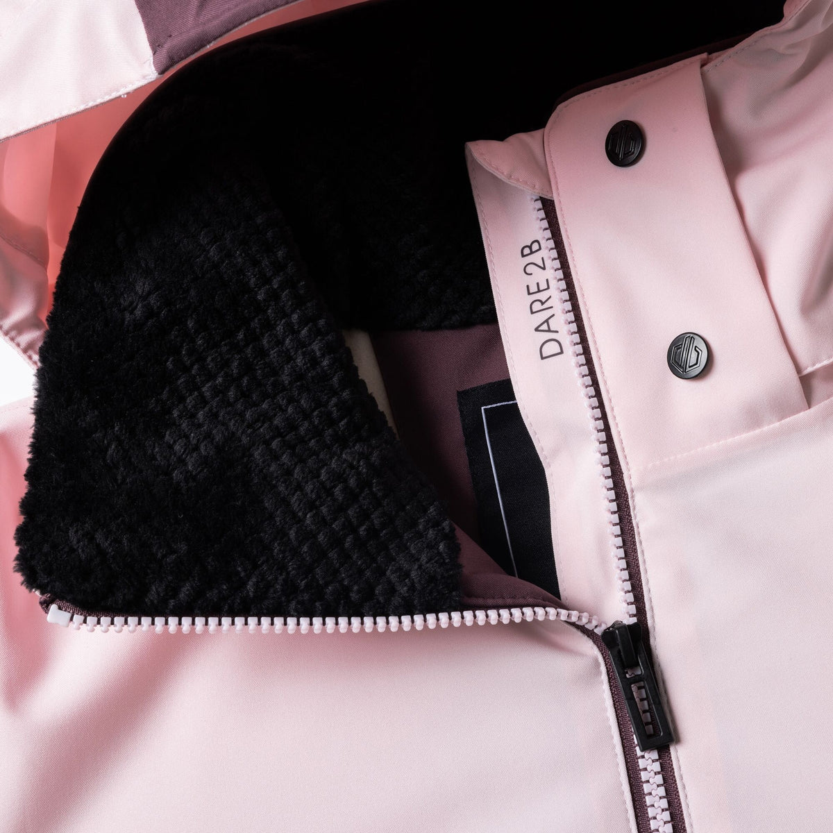 Pink Haze-Huckleberry - Pack Shot - Dare 2B Womens-Ladies Flurry III Ski Jacket