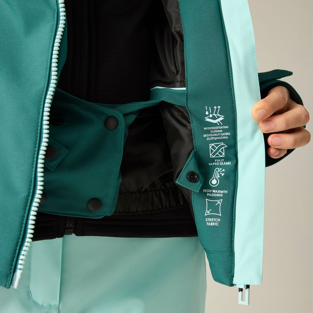 Water Ballet-Mediterranea - Close up - Dare 2B Womens-Ladies Flurry III Ski Jacket