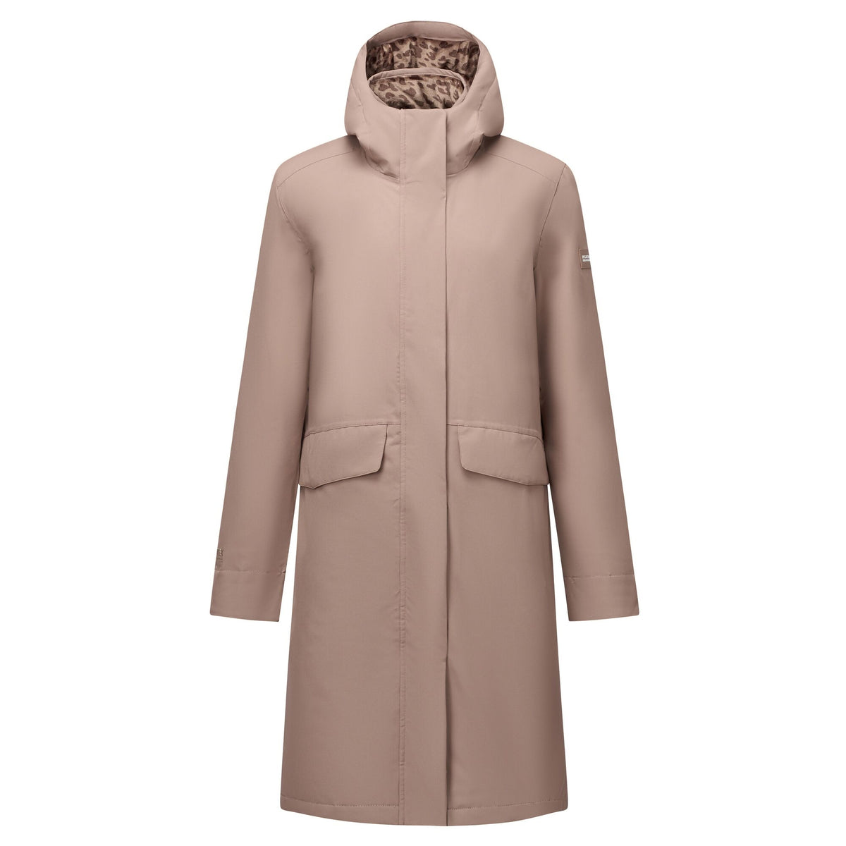 Mocha - Front - Regatta Womens-Ladies Ramona Leopard Print Insulated Waterproof Jacket
