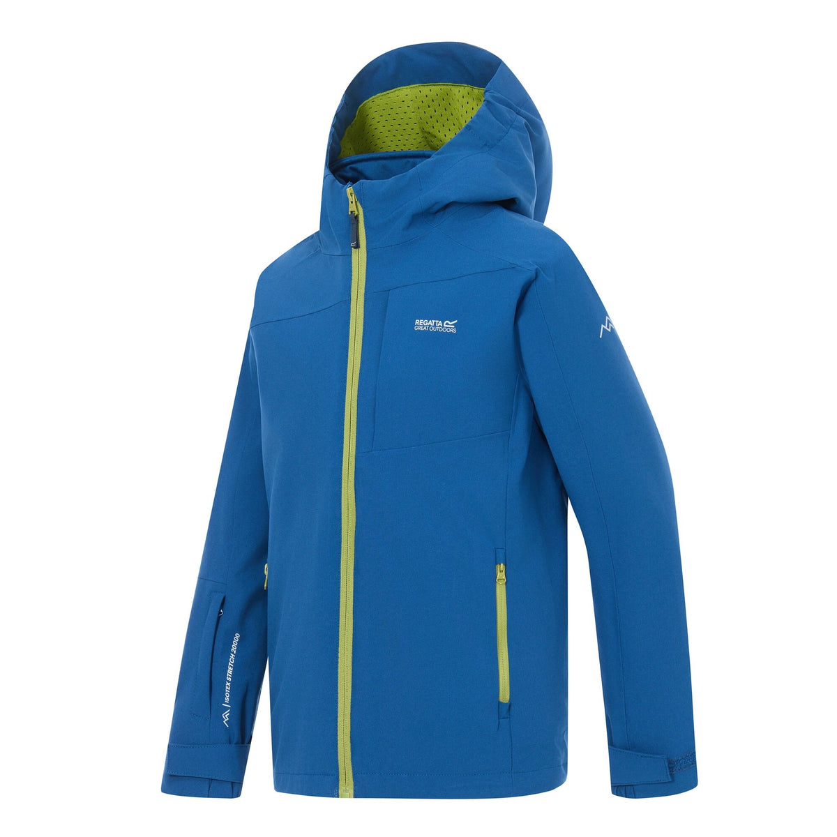 Aviator Blue-Golden Cypress - Side - Regatta Childrens-Kids Trekktain 3 in 1 Jacket