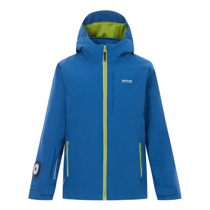 Aviator Blue-Golden Cypress - Front - Regatta Childrens-Kids Trekktain 3 in 1 Jacket