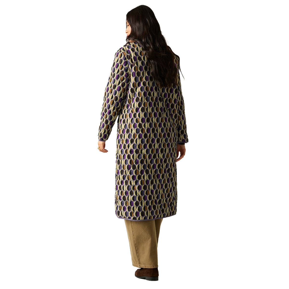 Multicoloured - Back - Regatta Womens-Ladies Orla Kiely Oval Quilted Jacket