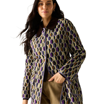 Multicoloured - Lifestyle - Regatta Womens-Ladies Orla Kiely Oval Quilted Jacket