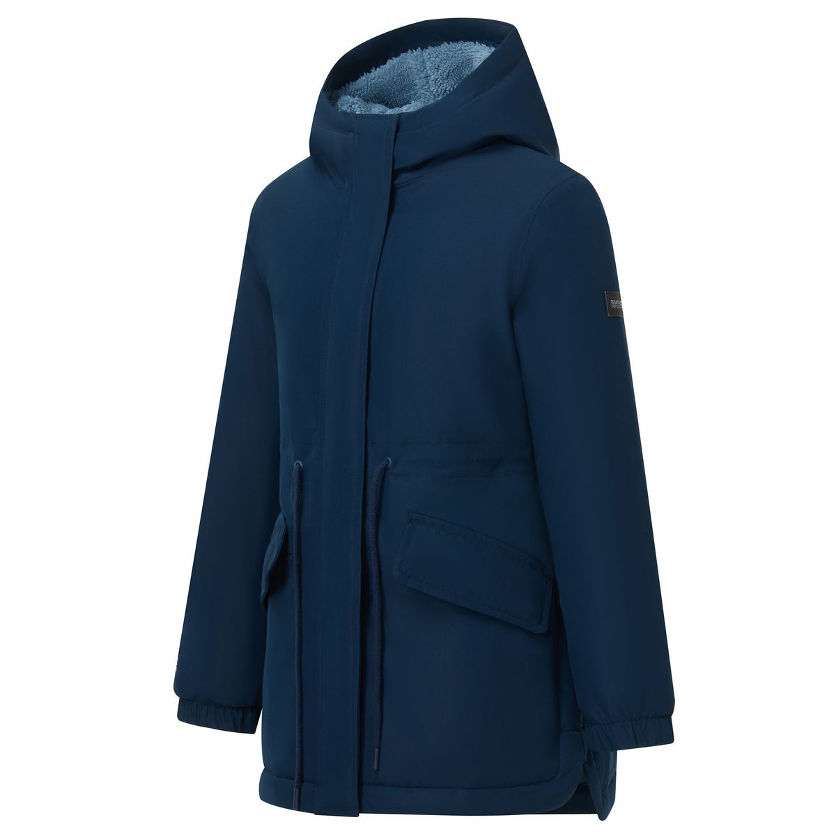 Navy-Dusky Blue - Side - Regatta Childrens-Kids Vallina Insulated Waterproof Jacket