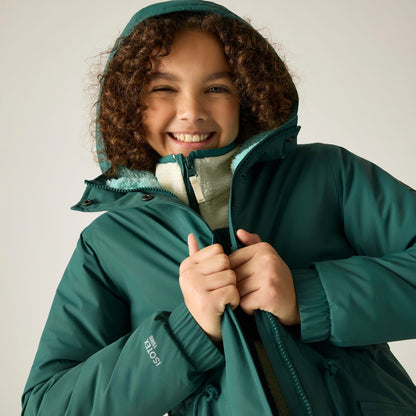 Mediterranea-Water Ballet - Close up - Regatta Childrens-Kids Vallina Insulated Waterproof Jacket