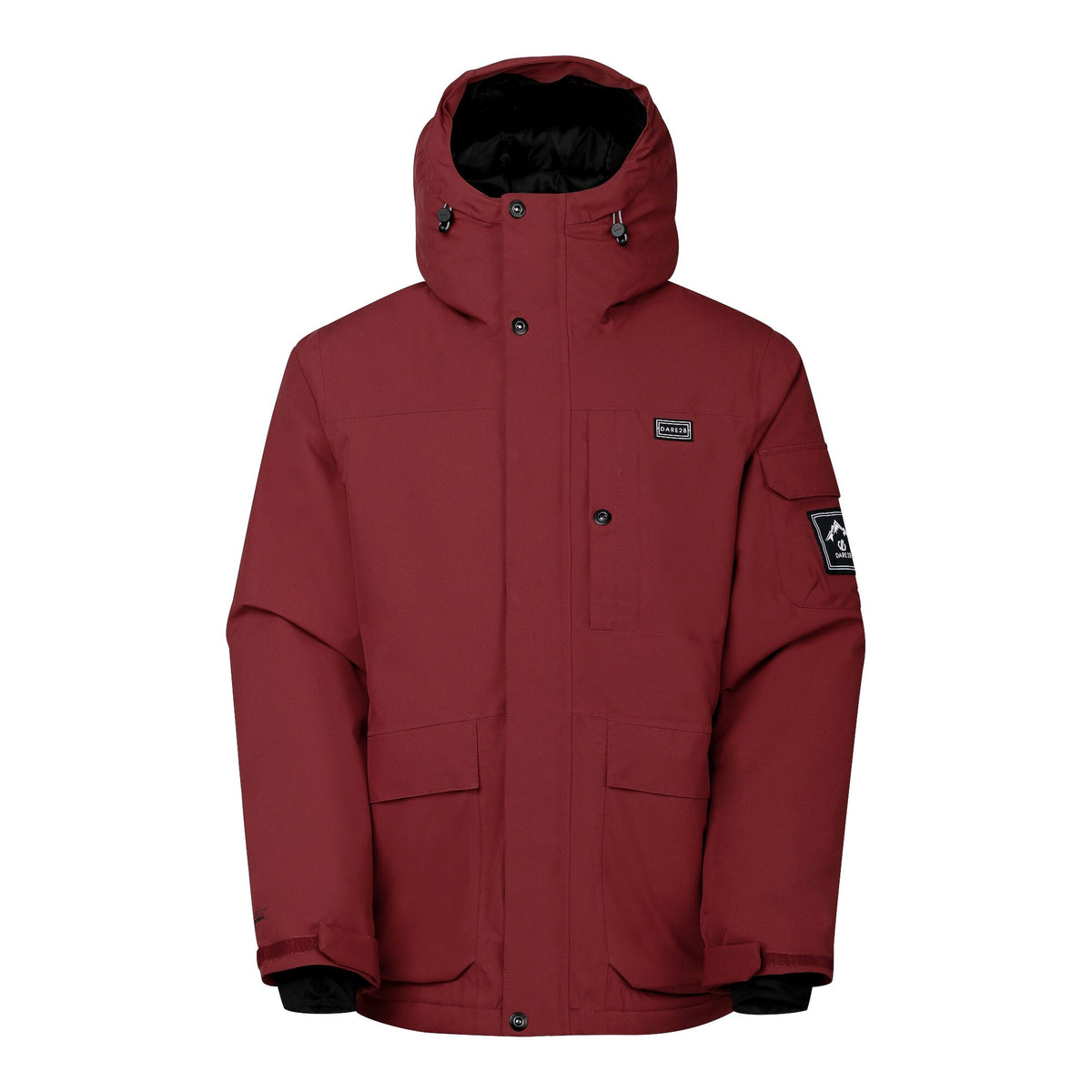Rustic Red - Front - Dare 2B Mens Twin Tip ll Ski Jacket