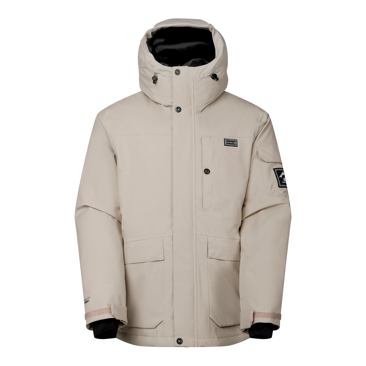 White Pepper - Front - Dare 2B Mens Twin Tip ll Ski Jacket