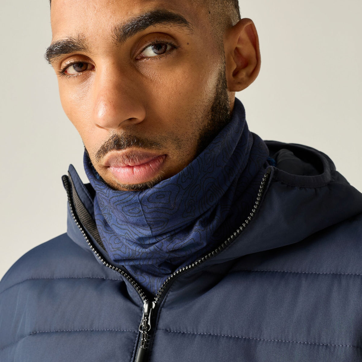 Blue - Pack Shot - Regatta Unisex Adult Multitube II Snood
