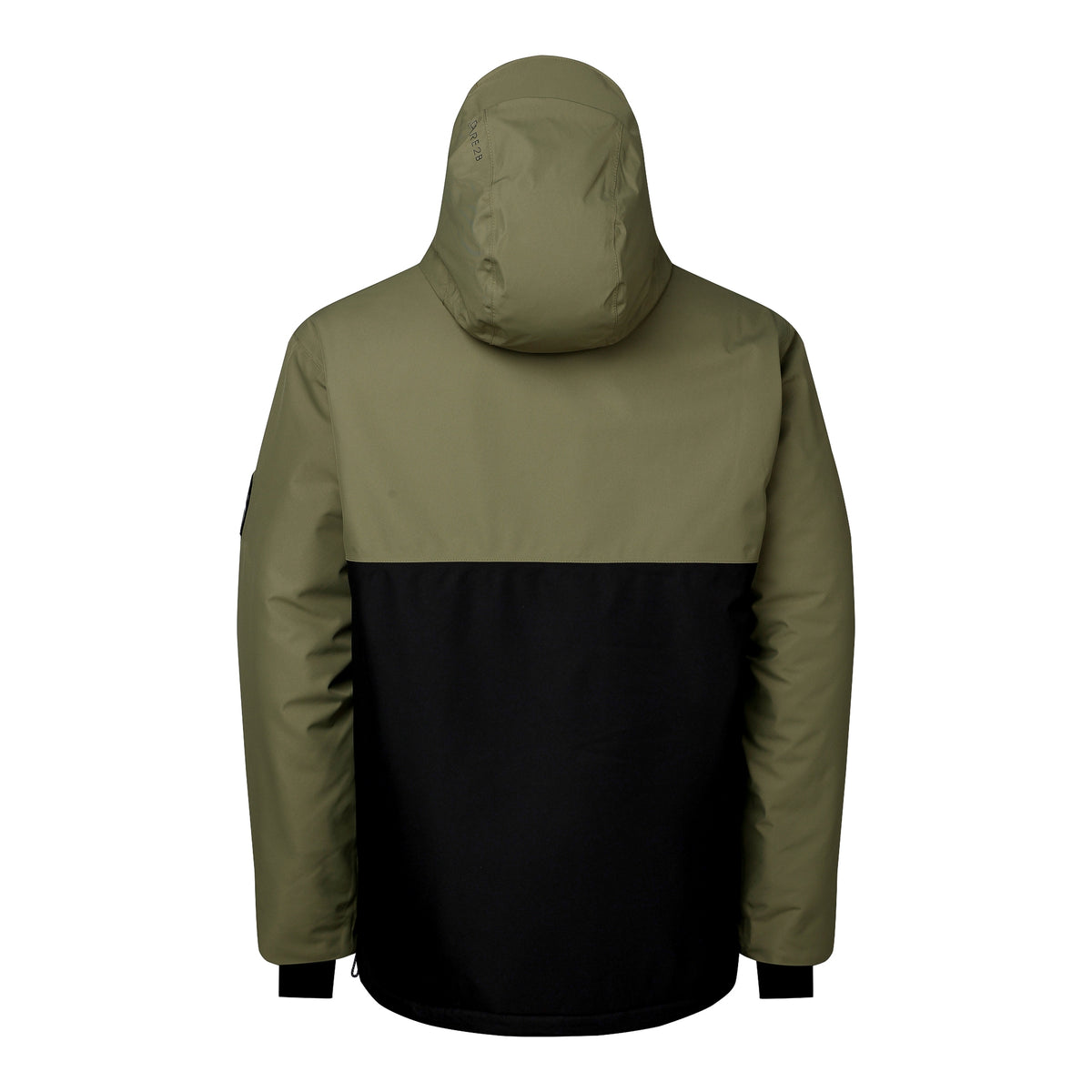 Black-Martini Olive - Back - Dare 2B Mens Freeride III Overhead Ski Jacket