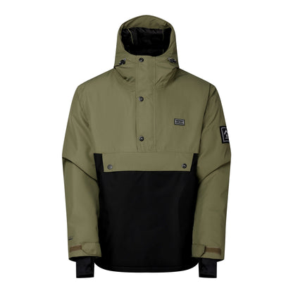 Black-Martini Olive - Front - Dare 2B Mens Freeride III Overhead Ski Jacket