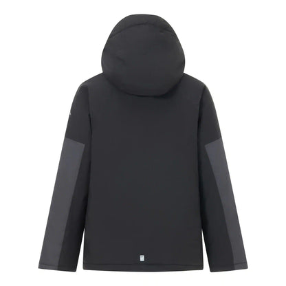 Black-Ash - Back - Regatta Childrens-Kids Hillain Lined Waterproof Jacket