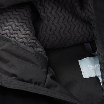 Black-Ash - Lifestyle - Regatta Childrens-Kids Hillain Lined Waterproof Jacket