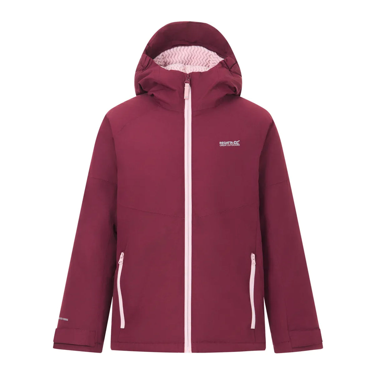 Fig-Powder Lilac - Front - Regatta Childrens-Kids Hillain Lined Waterproof Jacket