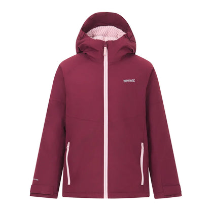 Fig-Powder Lilac - Front - Regatta Childrens-Kids Hillain Lined Waterproof Jacket