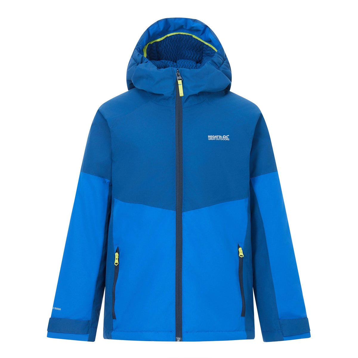 Aviator Blue-Olympian Blue - Front - Regatta Childrens-Kids Hillain Lined Waterproof Jacket
