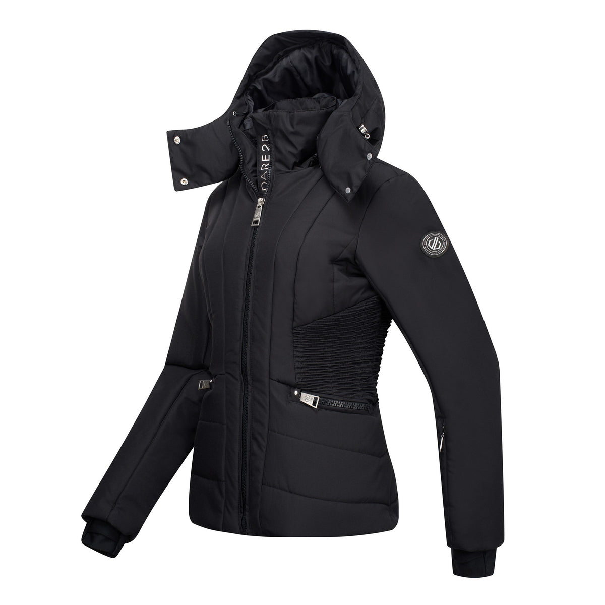 Black - Side - Dare 2B Womens-Ladies Contour Ski Jacket