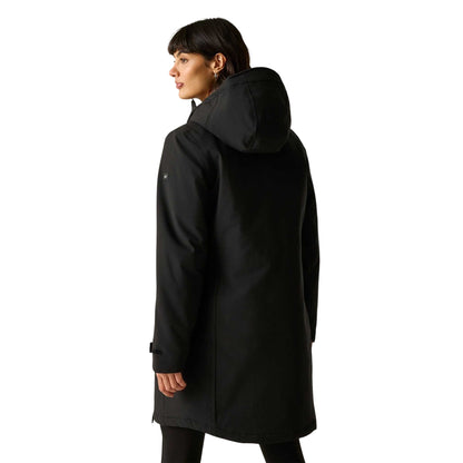 Black - Back - Regatta Womens-Ladies Taline Insulated Waterproof Jacket
