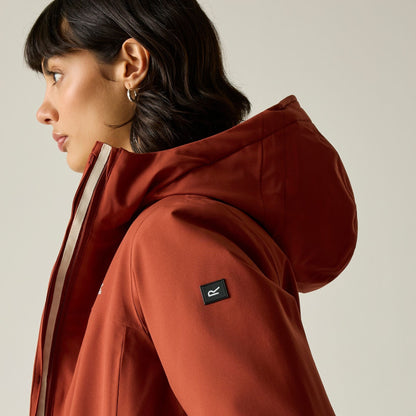 Burnt Henna - Pack Shot - Regatta Womens-Ladies Taline Insulated Waterproof Jacket