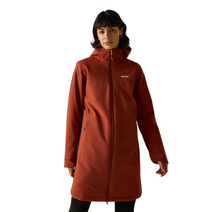 Burnt Henna - Front - Regatta Womens-Ladies Taline Insulated Waterproof Jacket