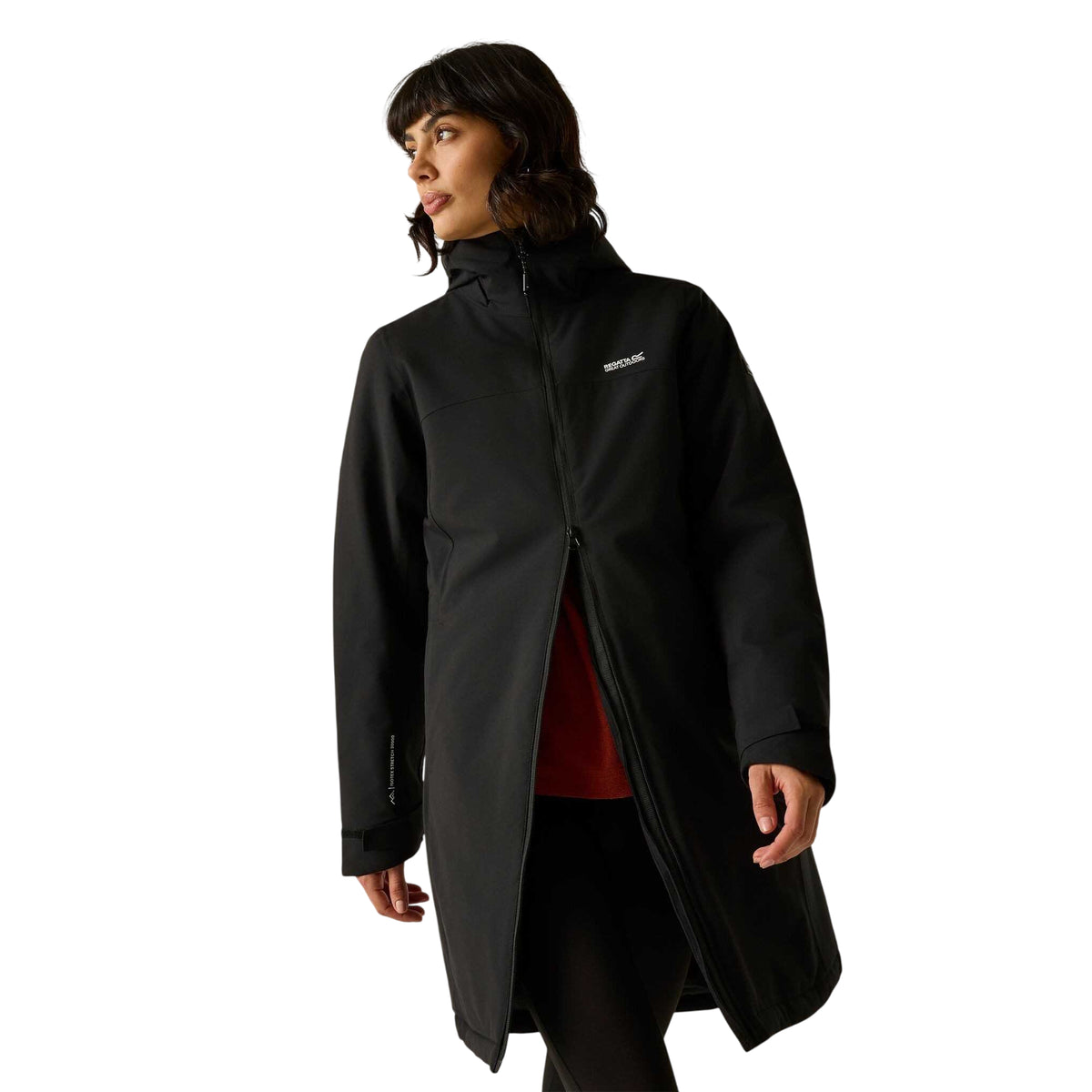 Black - Front - Regatta Womens-Ladies Taline Insulated Waterproof Jacket