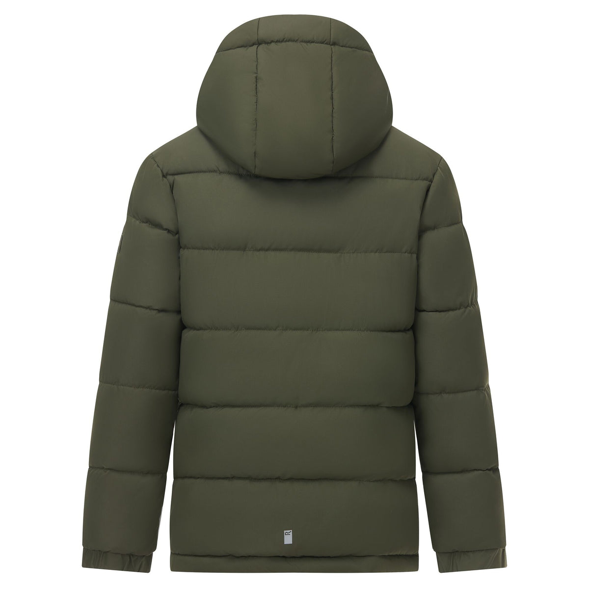 Dark Khaki-Wood Brown - Back - Regatta Childrens-Kids Rover Padded Jacket