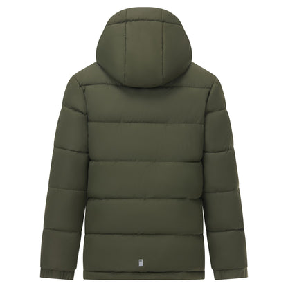 Dark Khaki-Wood Brown - Back - Regatta Childrens-Kids Rover Padded Jacket