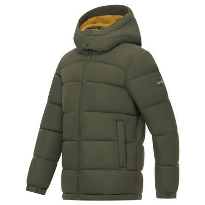 Dark Khaki-Wood Brown - Side - Regatta Childrens-Kids Rover Padded Jacket