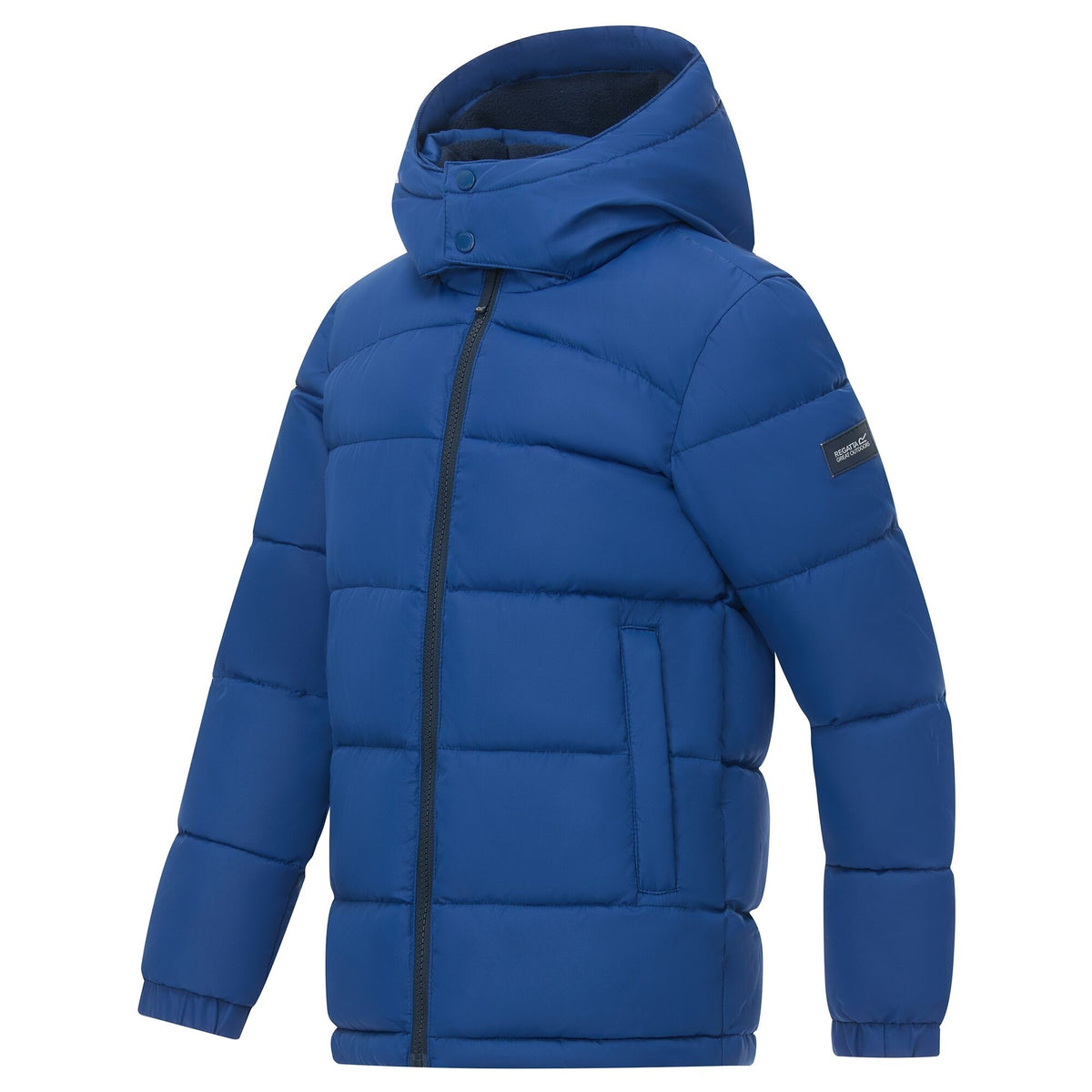 Aviator Blue-Navy - Side - Regatta Childrens-Kids Rover Padded Jacket