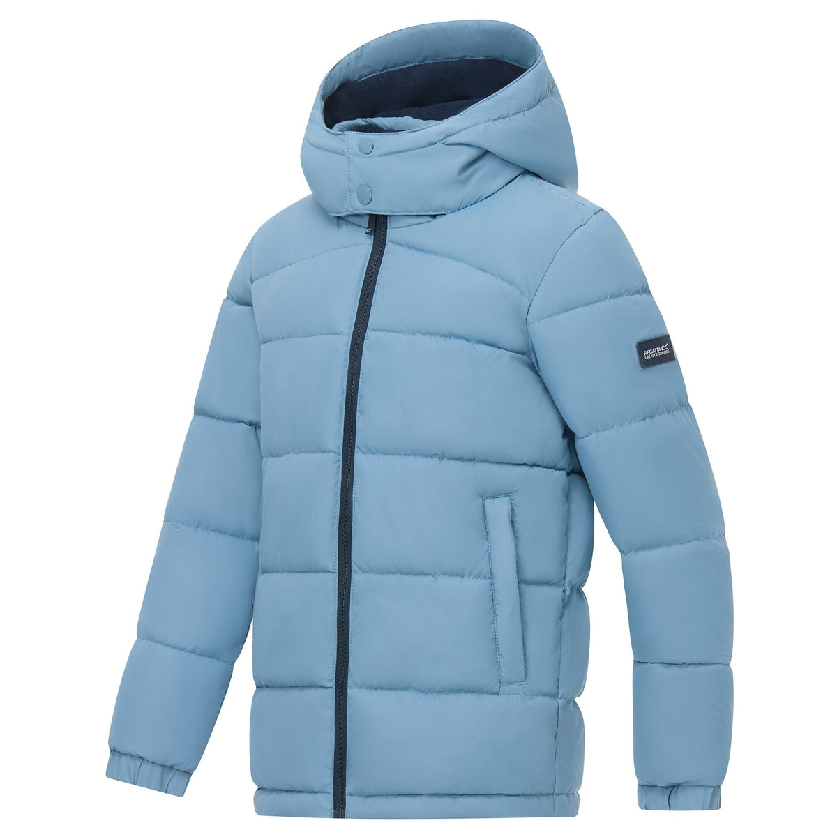 Dusky Blue-Navy - Side - Regatta Childrens-Kids Rover Padded Jacket