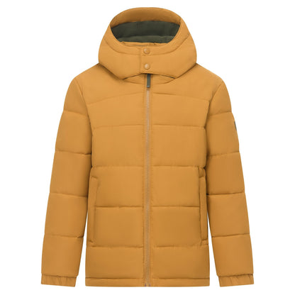 Wood Brown-Dark Khaki - Front - Regatta Childrens-Kids Rover Padded Jacket