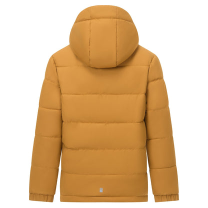 Wood Brown-Dark Khaki - Back - Regatta Childrens-Kids Rover Padded Jacket