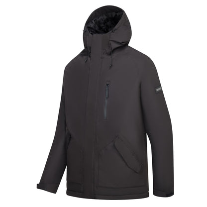 Black - Side - Regatta Mens Slyvan Insulated Waterproof Jacket
