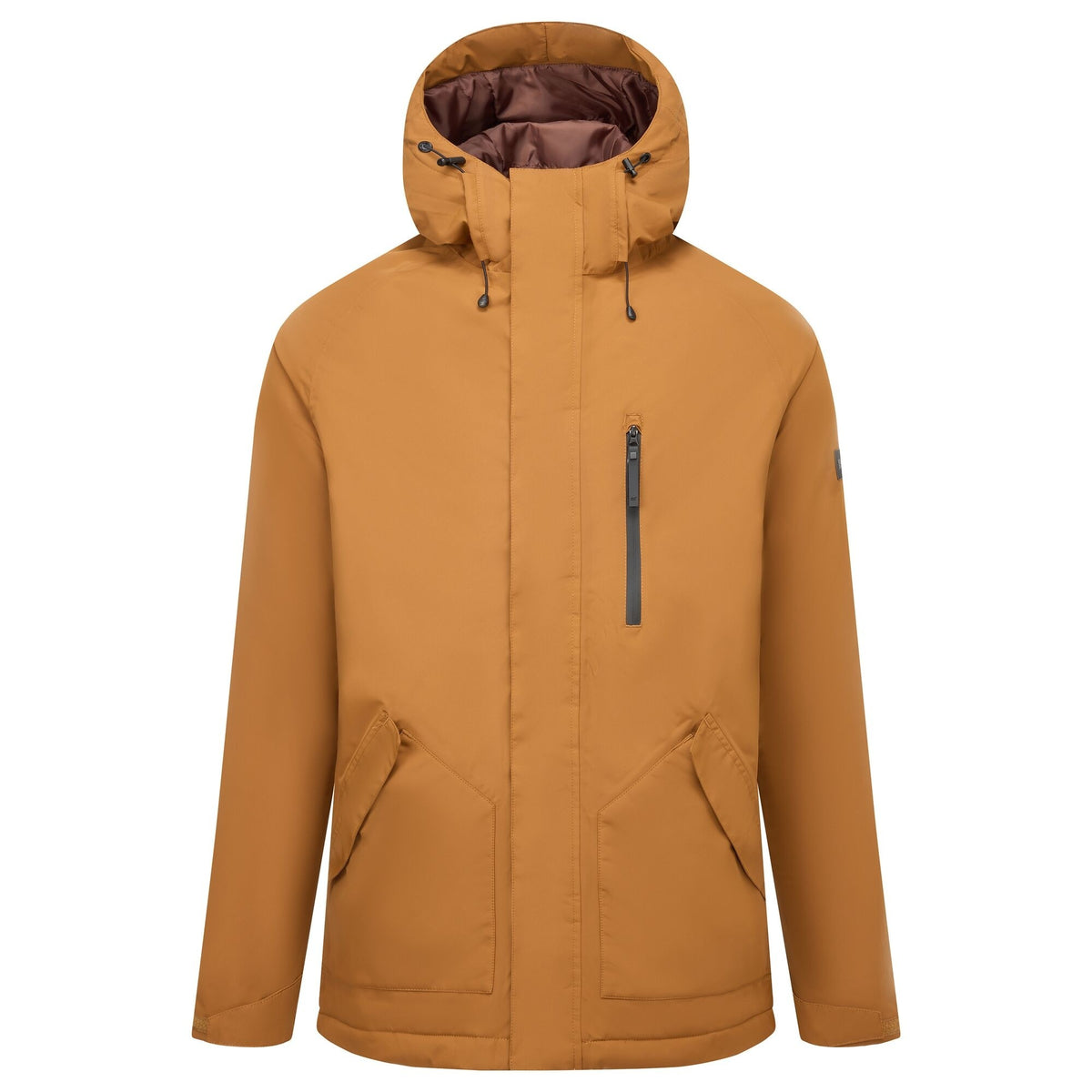 Rich Tan - Front - Regatta Mens Slyvan Insulated Waterproof Jacket