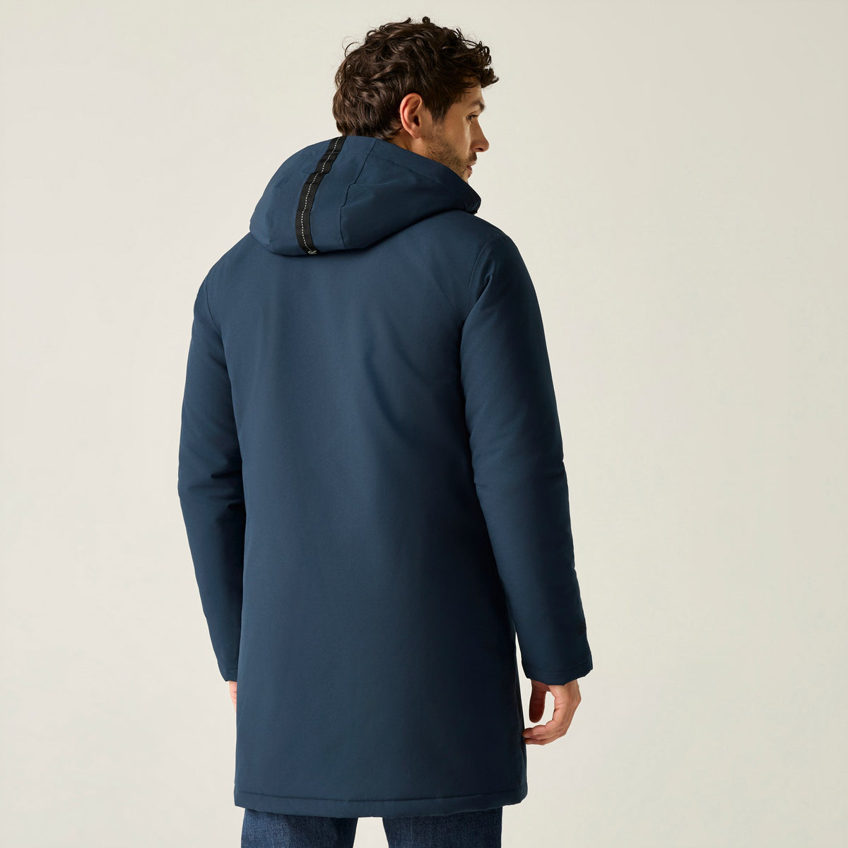 Navy - Close up - Regatta Mens Merzen Insulated Waterproof Jacket