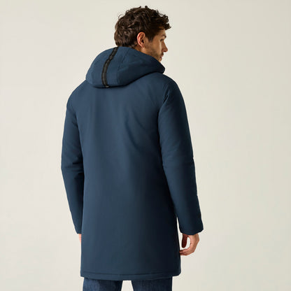 Navy - Close up - Regatta Mens Merzen Insulated Waterproof Jacket